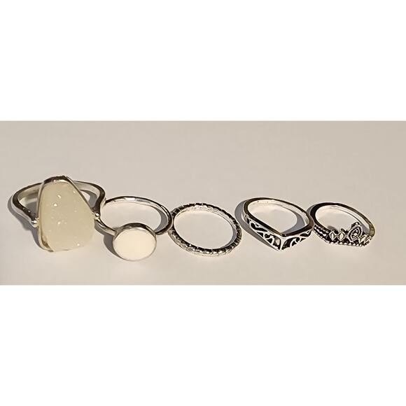 Stackable Rings Set - Minimalist Stacking Rings - Picture 9 of 10
